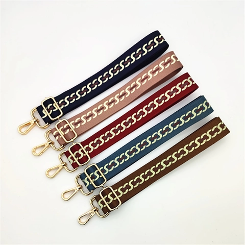 Tracolla Regolabile in Poliestere per Borsa con Motivo a Catena a Forma di S Cinturino di Ricambio Largo per Donna Accessori Borsa