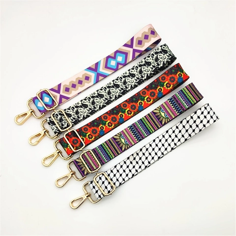 Tracolla Larga Bohemien Etnica Tracolla di Ricambio Regolabile in Poliestere per Borsa a Mano Donna Accessori per Borsa a Tracolla