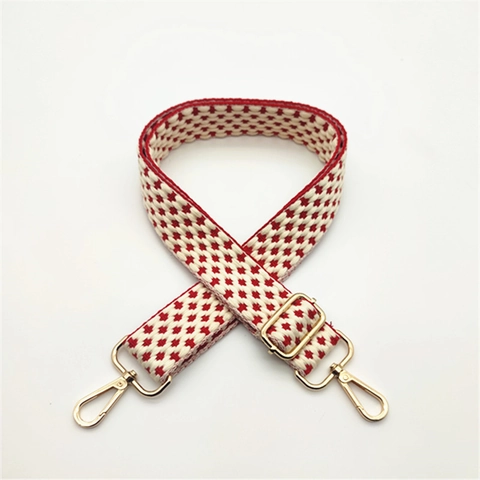 Adjustable Wide Bag Strap Geometric Pattern Replacement Shoulder Strap Polyester Crossbody Belt For Women Purses Handbags Accessory