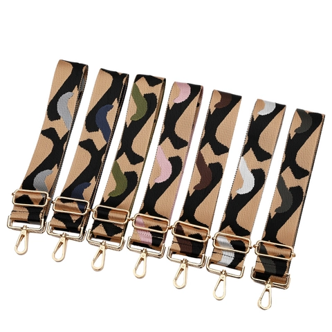 Tracolla Larga Moda Regolabile Poliestere Cintura di Ricambio per Borsa a Tracolla Motivo Leopardato Mimetico Accessori per Borse Donna