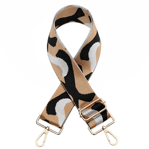 Tracolla Larga Moda Regolabile Poliestere Cintura di Ricambio per Borsa a Tracolla Motivo Leopardato Mimetico Accessori per Borse Donna