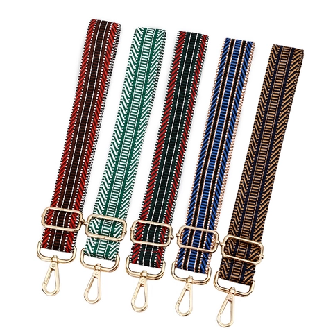 Verstellbarer Breiter Schultergurt Für Handtaschen Jacquard Gewebter Polyester Taschengurt Ersatzgurt Mit Metallschnallen Damen Zubehör