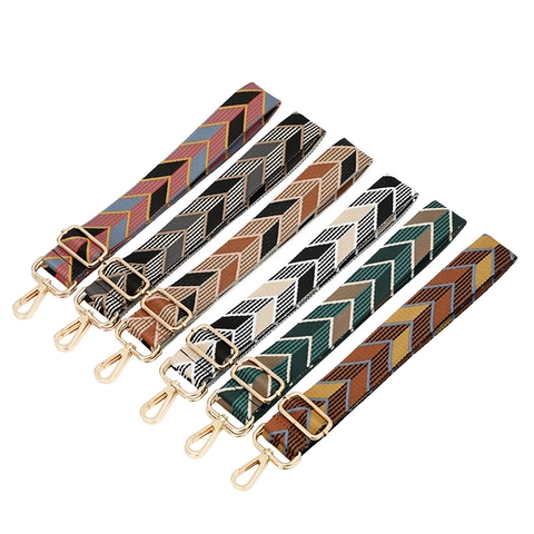 Böhmischer Verstellbarer Schultergurt Mit Geometrischem Muster Damen Polyester Gurtband Ersatzband Für Handtaschen