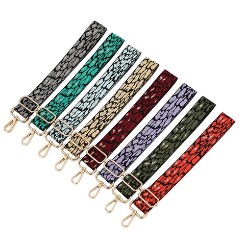 Verstellbarer Taschenriemen Mit Leopardenmuster Mode Jacquard Breiter Schultergurt Für Handtaschen Umhängetaschen Ersatzgurt