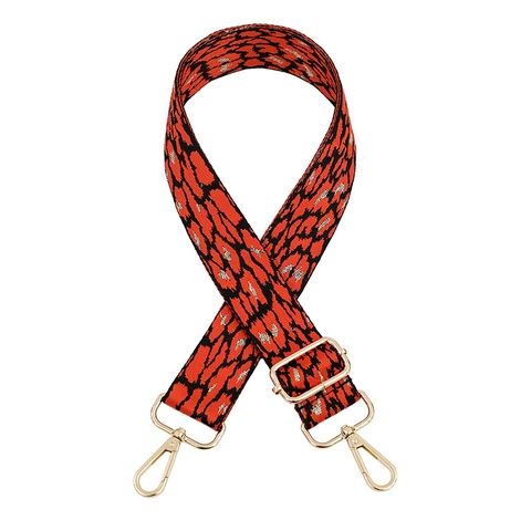 Verstellbarer Taschenriemen Mit Leopardenmuster Mode Jacquard Breiter Schultergurt Für Handtaschen Umhängetaschen Ersatzgurt