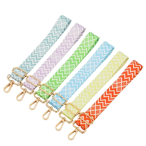 Tracolla per Borsa Regolabile in Stile Etnico Boho Tracolla Larga Intrecciata con Motivo Geometrico per Borse da Donna