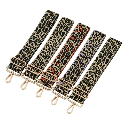 Tracolla Regolabile Per Borsa Con Stampa Leopardata Tracolla Larga In Poliestere Per Borsa A Tracolla Da Donna Con Fibbia In Metallo