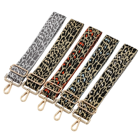 Tracolla Regolabile Per Borsa Con Stampa Leopardata Tracolla Larga In Poliestere Per Borsa A Tracolla Da Donna Con Fibbia In Metallo