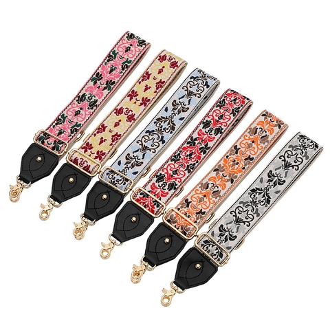 Tracolla Larga Vintage Boho Regolabile in Poliestere per Borsa da Donna Accessori per Borse a Tracolla