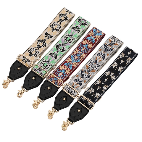 Tracolla Larga Vintage Boho Regolabile in Poliestere per Borsa da Donna Accessori per Borse a Tracolla