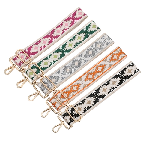 Bohemian Ethno-Stil Verstellbarer Breiter Gewebter Ersatz-Taschengurt Jacquard-Schultergurt Für Umhängetasche Zubehör