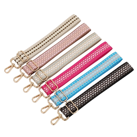 Verstellbarer Ersatz-Taschengurt Breit Gewebter Geometrischer Schultergurt Für Handtaschen Umhängetaschen Damen Zubehör