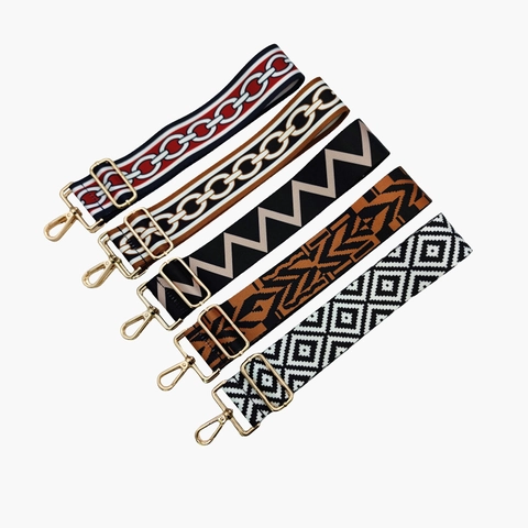 Tracolla Regolabile per Borsa Ricambio Tracolla Larga in Poliestere Intrecciato per Borsa a Tracolla da Donna Zaino Accessorio Stampa Leopardo Mucca