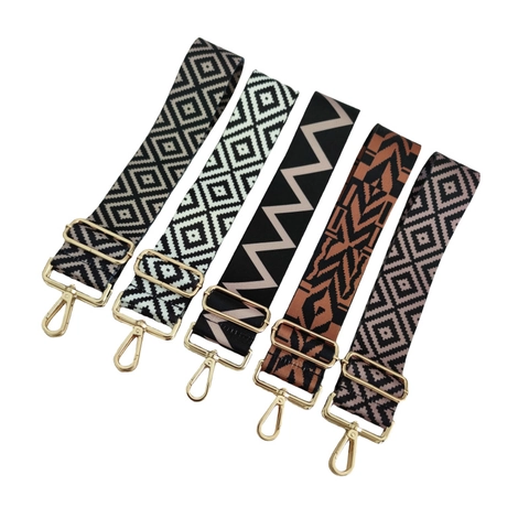 Tracolla Regolabile per Borsa Ricambio Tracolla Larga in Poliestere Intrecciato per Borsa a Tracolla da Donna Zaino Accessorio Stampa Leopardo Mucca
