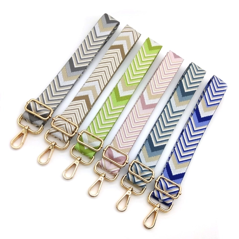 Tracolla Ricambio Regolabile Motivo Chevron Intrecciato Borsa Spalla Crossbody Donna Larga Moda Decorativo Accessorio Borsa