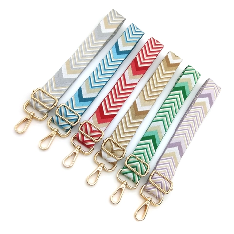 Tracolla Ricambio Regolabile Motivo Chevron Intrecciato Borsa Spalla Crossbody Donna Larga Moda Decorativo Accessorio Borsa