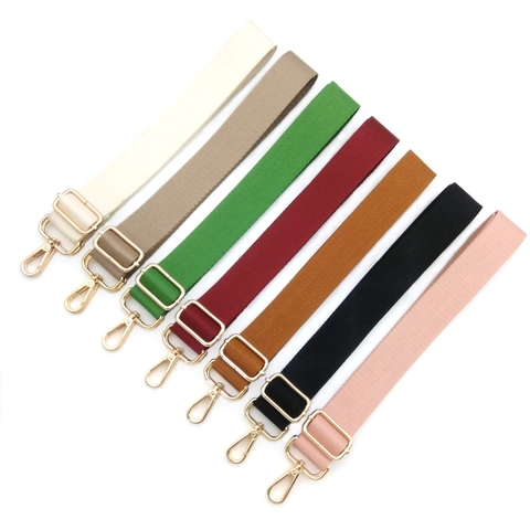 Tracolla Regolabile per Borsa Sostitutiva in Cotone Poliestere Spessorata Tracolla a Tracolla Con Fibbie in Metallo Oro Argento