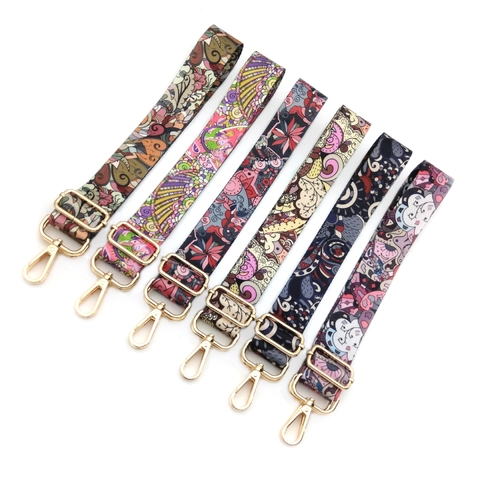 Verstellbarer Ethno Bohemian Taschengurt Bedruckter Polyester Ersatz Schultergurt Für Handtaschen Und Umhängetaschen