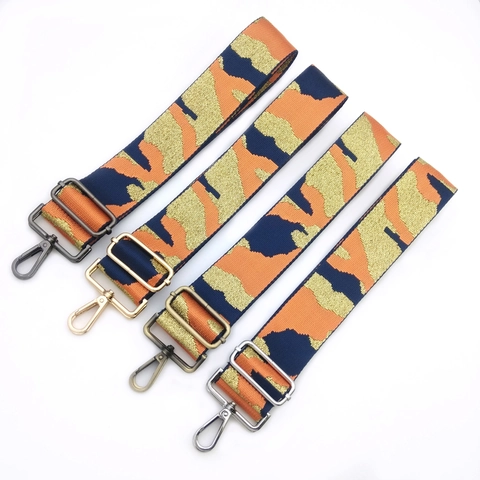 Tracolla per Borsa Regolabile in Jacquard Camouflage Tracolla Larga in Poliestere per Borse a Tracolla Cinturino di Ricambio
