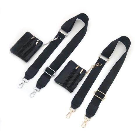 Tracolla Regolabile in Nylon per Borsa Con Mini Borsellino e Patch per Cellulare Tracolla Multifunzionale da Donna