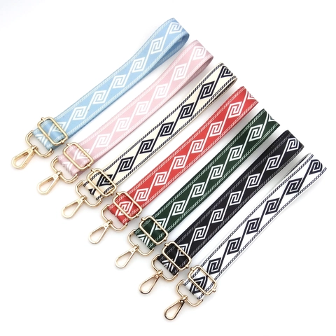 Adjustable Diamond Pattern Wide Shoulder Strap For Handbags Crossbody Bags Woven Polyester Purse Strap Belt Accessories