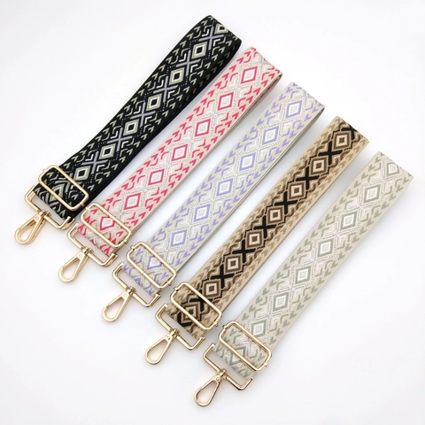 Boho Geometrische Raute Jacquard Taschengurt Verstellbarer Breiter Schultergurt Ersatz Für Umhängetaschen Damen Zubehör