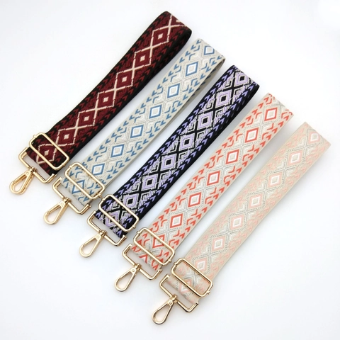 Boho Geometrische Raute Jacquard Taschengurt Verstellbarer Breiter Schultergurt Ersatz Für Umhängetaschen Damen Zubehör