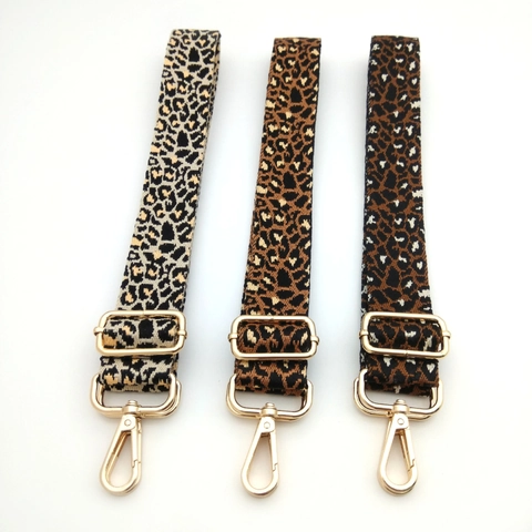 Tracolla per Borsa Jacquard con Stampa Leopardata di Moda Tracolla Larga Regolabile per Borse a Tracolla Accessori di Ricambio