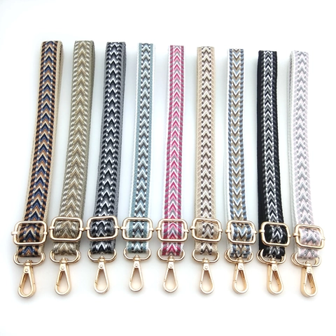 Verstellbarer Ethno-Taschengurt Ersatz Jacquard Geometrisches Zickzack-Muster Polyester Schulter- Umhängetaschengurt Für Handtaschen
