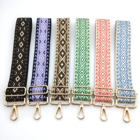 Böhmischer Geometrischer Jacquard Taschengurt Breiter Verstellbarer Polyester Ersatz Schultergurt Für Umhängetasche Damen Zubehör
