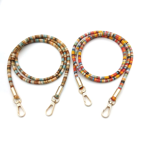 Tracolla per Borsa in Tessuto Stile Etnico Bohémien Ricambio Tracolla in Cotone Poliestere Cintura Larga con Moschettone in Metallo Accessori Moda