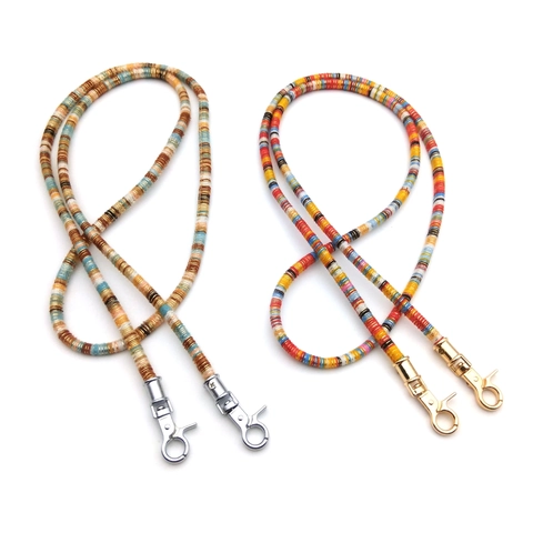 Colorful Bohemian Braided Bag Strap Replacement Crossbody Shoulder Bag Strap For Women Ethnic Style Adjustable Cord Accessories