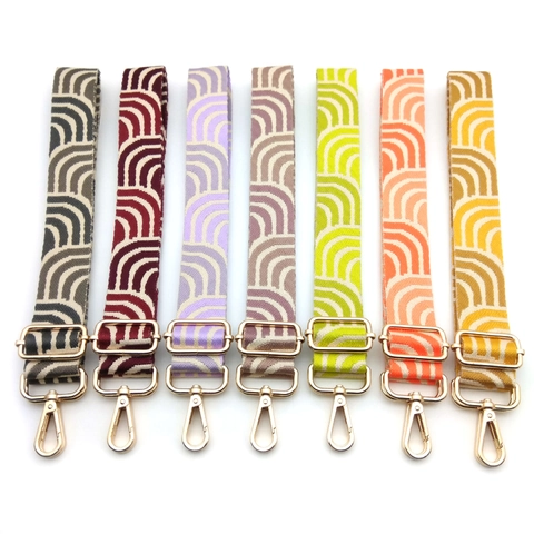 Verstellbarer Breiter Schultergurt Für Handtaschen Ethno Geometrisches Muster Polyester Ersatzband Umhängetasche Riemen Damen Mode Taschenzubehör