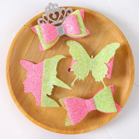 Fermagli per Capelli con Fiocco in Paillettes Glitterate per Ragazze Corona da Strega Accessori per Capelli Decorazione per Feste Halloween