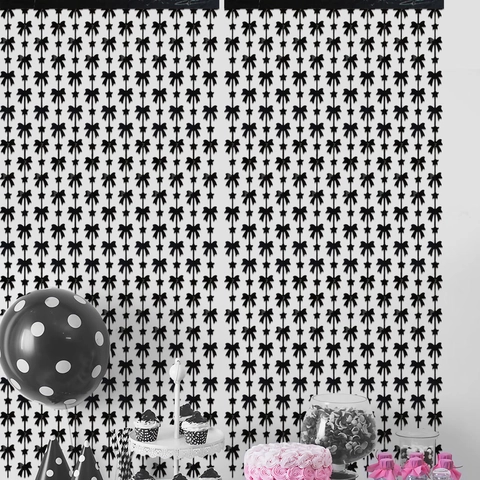 Tenda con Frange e Fiocco Coquette Sfondo in Lamina con Stelle per Decorazione Festa di Compleanno Matrimonio Anniversario Accessorio da Parete in PET