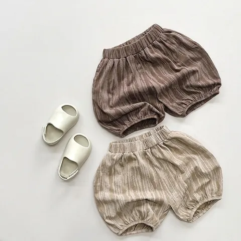 Korean Style Kids Tie-dye Harem Shorts Cotton Elastic Waist Summer Casual Bloomers Shorts For Toddler Boys Girls Clothing