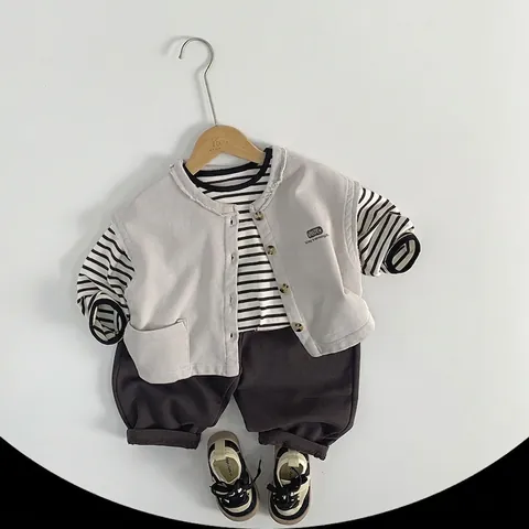 Kids Knitted Sweatpants Unisex Harem Pants Solid Color Cotton Casual Trousers For Boys Girls Spring Autumn Daily Clothing