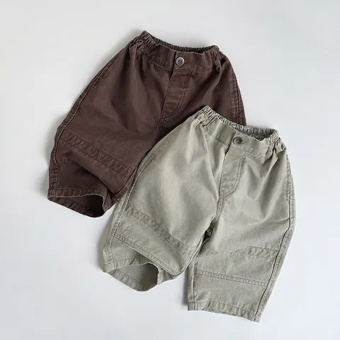 Pantalon Décontracté Rétro en Coton pour Enfants de Style Coréen Printemps Automne Pantalon Ample pour Garçons et Filles