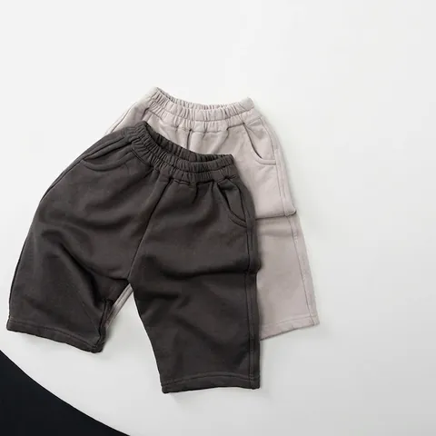 Kids Cotton Casual Sweatpants Loose Joggers With Elastic Waist Letter Print Spring Autumn Trousers For Boys Girls