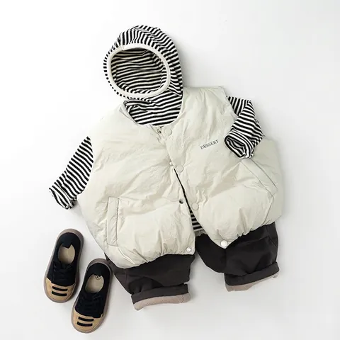 Peuter Jongens Meisjes Hooded Fleece Base Shirt Koreaanse Stijl Lange Mouw Pullover Zacht Warm Thermisch Top Casual Kinderkleding