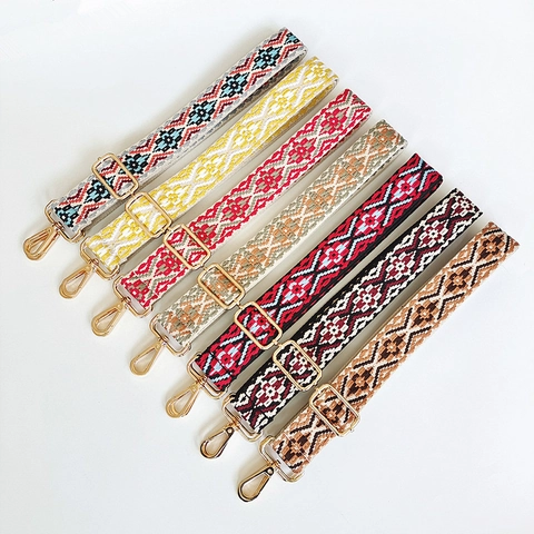 Tracolla per Borsa Jacquard in Stile Etnico Tracolla di Ricambio Larga Regolabile Per Borse a Mano E Borse a Tracolla