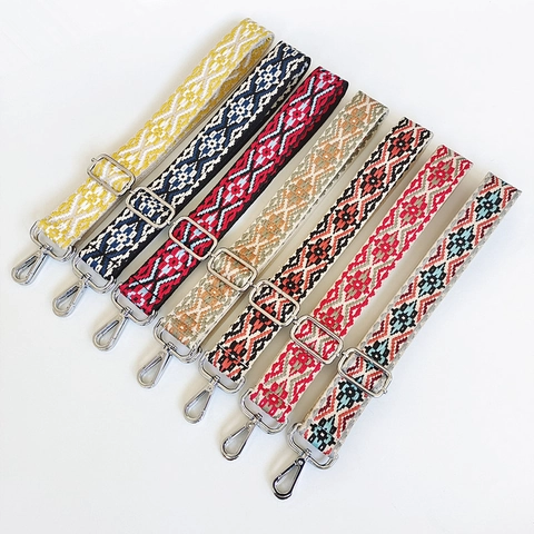 Tracolla per Borsa Jacquard in Stile Etnico Tracolla di Ricambio Larga Regolabile Per Borse a Mano E Borse a Tracolla