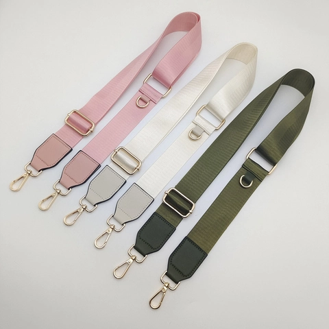 Tracolla Regolabile in Poliestere a Fascia Larga di Ricambio Per Borsa Con Fibbia in Metallo Oro Per Accessori Borsa Donna