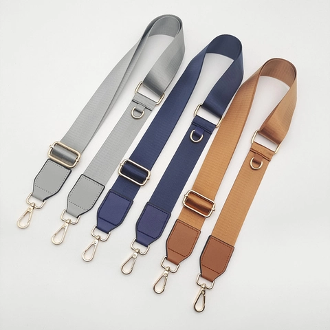 Tracolla Regolabile in Poliestere a Fascia Larga di Ricambio Per Borsa Con Fibbia in Metallo Oro Per Accessori Borsa Donna