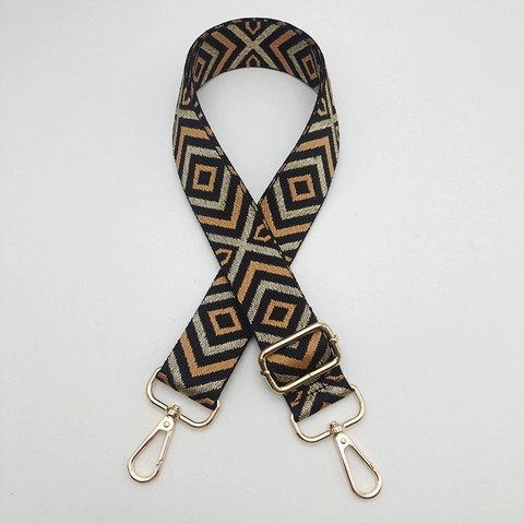 Tracolla Larga Regolabile Bohemian Sostituzione Per Borse a Mano Etnico Geometrico Leopardato Poliestere Cinghia Per Borsa Con Fibbie In Metallo