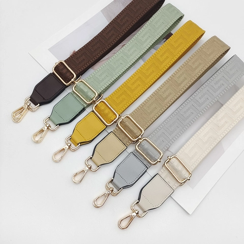 Tracolla Larga Regolabile per Borsa Tessuto Jacquard Pelle PU Cinturino di Ricambio per Borse a Tracolla Accessori per Borse