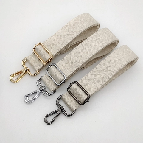 Adjustable Wide Shoulder Strap For Bags Polyester Geometric Rhombus Jacquard Replacement Strap Crossbody Purse Strap Unisex