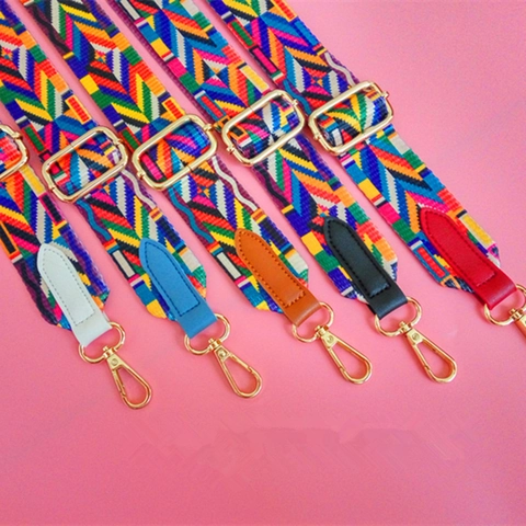 Tracolla per Borsa Intrecciata in Stile Etnico Motivo Geometrico Bohemien Tracolla Regolabile Sostitutiva per Borse Donna