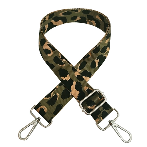 Verstellbarer Breiter Taschengurt Mit Leopardenmuster Für Damen Nylon Schultergurt Ersatzgurt Mit Metallschnalle