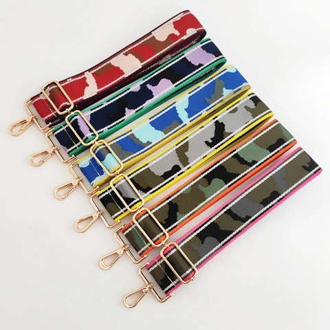 Tracolla Regolabile Mimetica Larga per Borsa Cintura di Ricambio Con Fibbia in Metallo per Borse da Donna Crossbody
